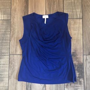 Laundry By Shelli Segal Blue Tank Top Medium